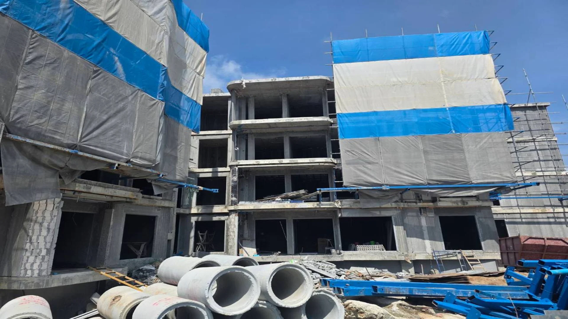 Ход строительства