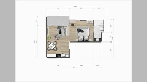 1 bedroom, 47,0 м²