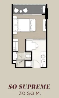 1 bedroom, 30,0 м²