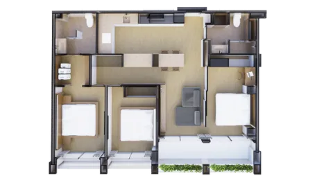 3 bedroom, 124,0 м²