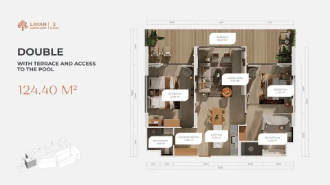 2 bedroom, 168,0 м²