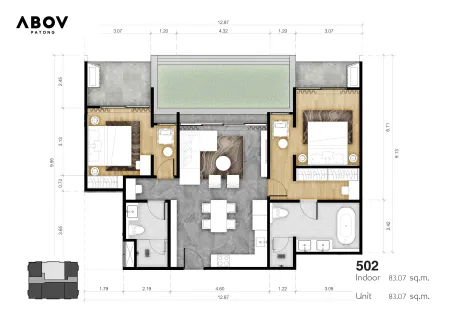 2 bedroom, 111,0 м²