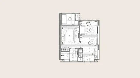 1 bedroom, 52,0 м²