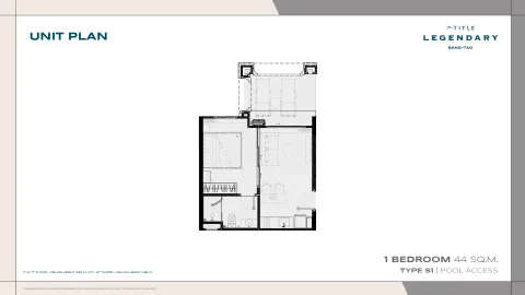 1 bedroom, 50,0 м²
