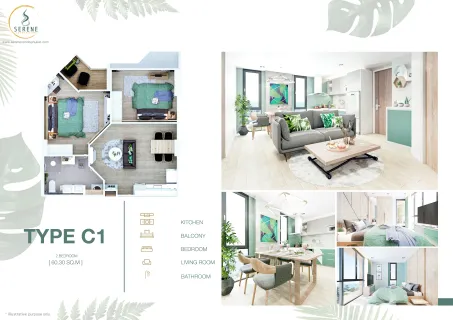 2 bedroom, 60,0 м²