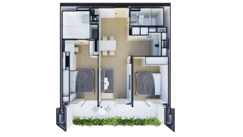 2 bedroom, 88,0 м²