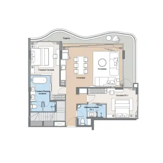 2 bedroom, 115,0 м²