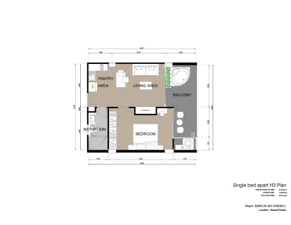 1 bedroom, 70,0 м²