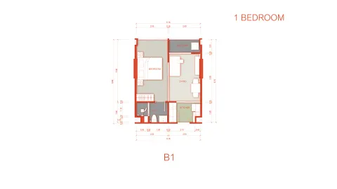 1 bedroom, 42,0 м²