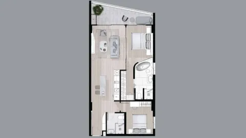 2 bedroom, 83,0 м²