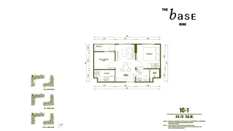 1 bedroom, 35,0 м²