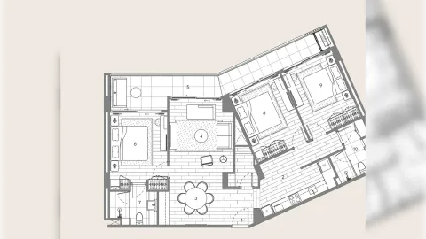 3 bedroom, 124,0 м²